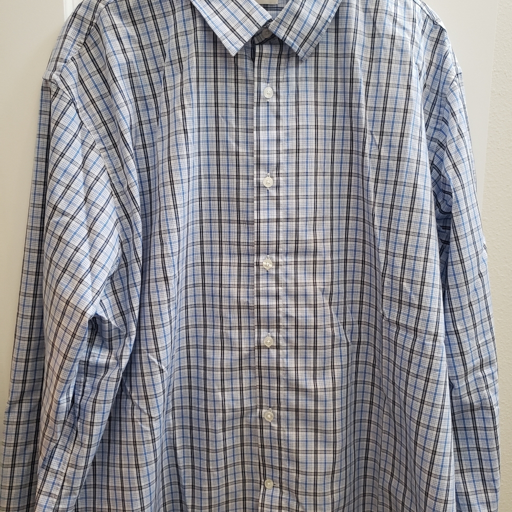 Plaid button down shirt